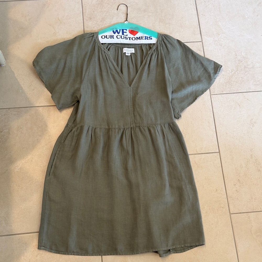 Velvet Olive Green Garment